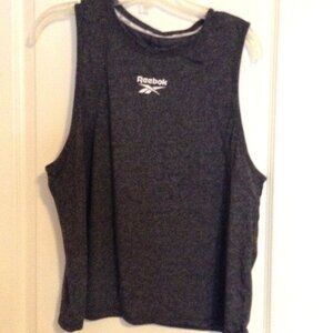 Reebok Women's Cut-out-Back Sports Muscle Tank Top Size XL Gray Activewear